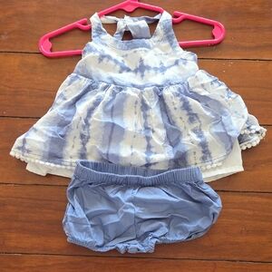 Max Studio Blue and White Kids Matching Set